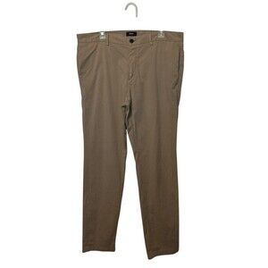 Theory Pants Mens 36 Khaki Tan Zaine Chino Slim Straight Stretch Casual 36x33